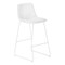 Monarch Specialties Office Chair, Bar Height, Standing, Computer Desk, Work, Pu Leather Look, Metal, White, Contemporary I 7750 - alternate 1
